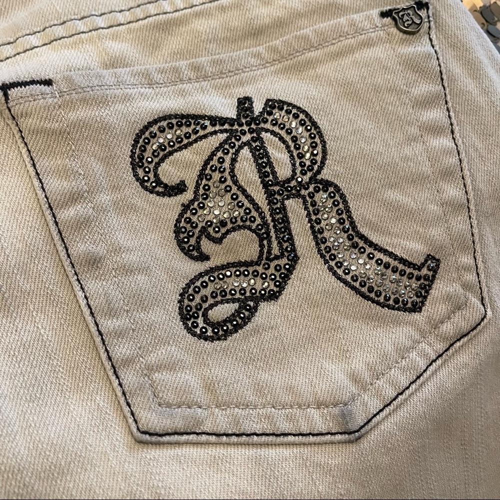 Vintage Rock & Republic straight jean bling pockets gray - Picture 2 of 6